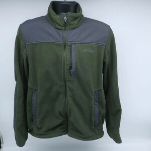 LL Bean Retro Fleece Vintage Jacket Hiking Polartec Blue Pullover Dark Green Men